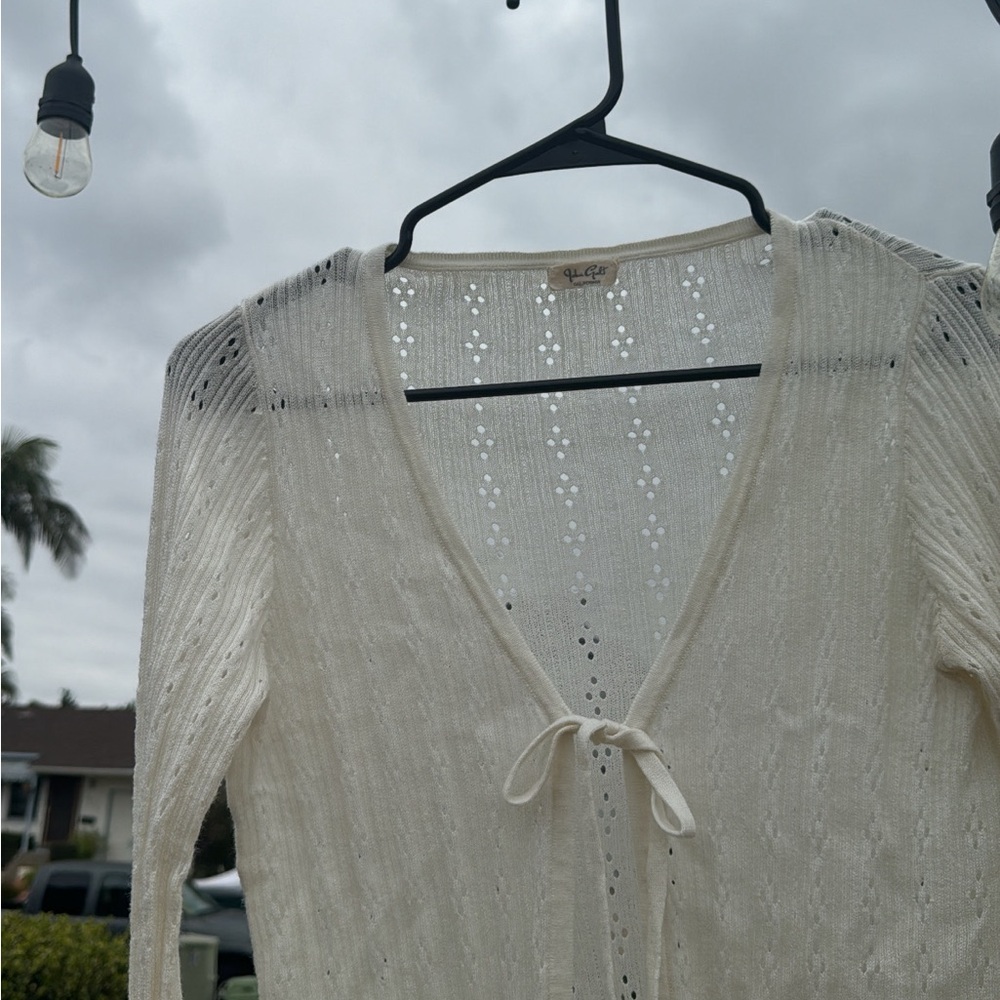 JOHN GALT TIE FRONT SWEATER